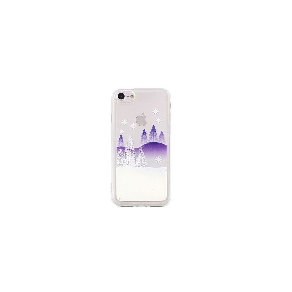 Cover per Huawei P Smart in silicone con liquido glitterato effetto neve 2