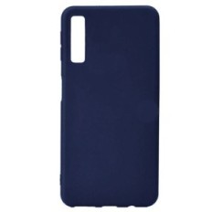 Cover per Samsung A7 2018 in silicone TPU blu opaca