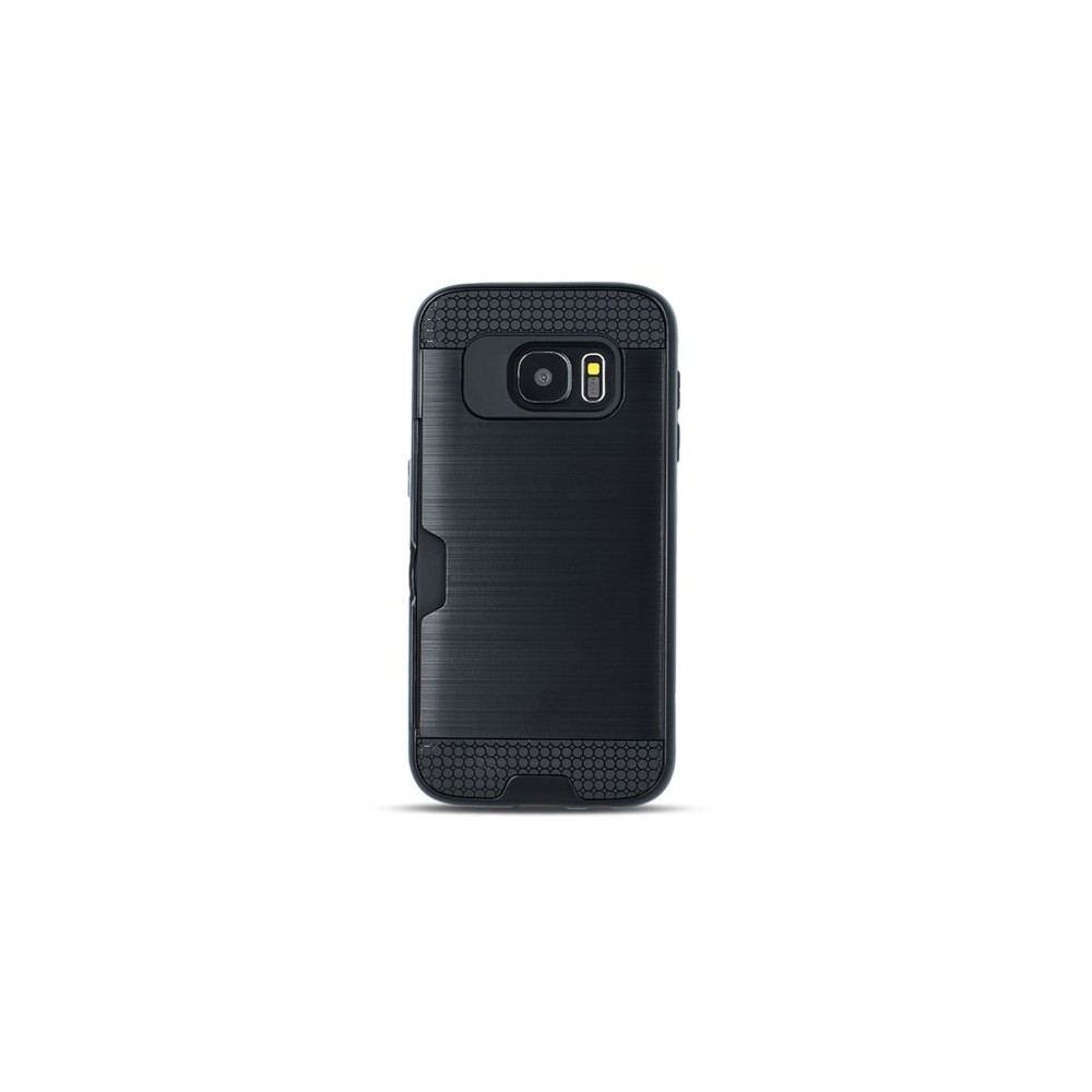 Custodia Defender per Samsung J4 2018 con porta-carta nera