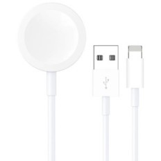 Caricabatterie 2in1 USB Ligtning per iPhone e carica wireless per iWatch