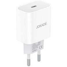 Caricabatterie USB tipo C ricarica rapida 3A 27W bianco JB068