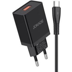 Caricabatterie USB type C ricarica rapida 5V/5A nero JB022