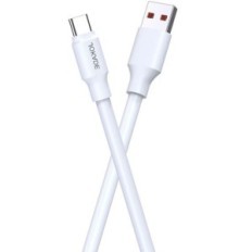 Cavo per ricarica e sincronizzazione bianco 1m 6A 120W USB Type C JA018