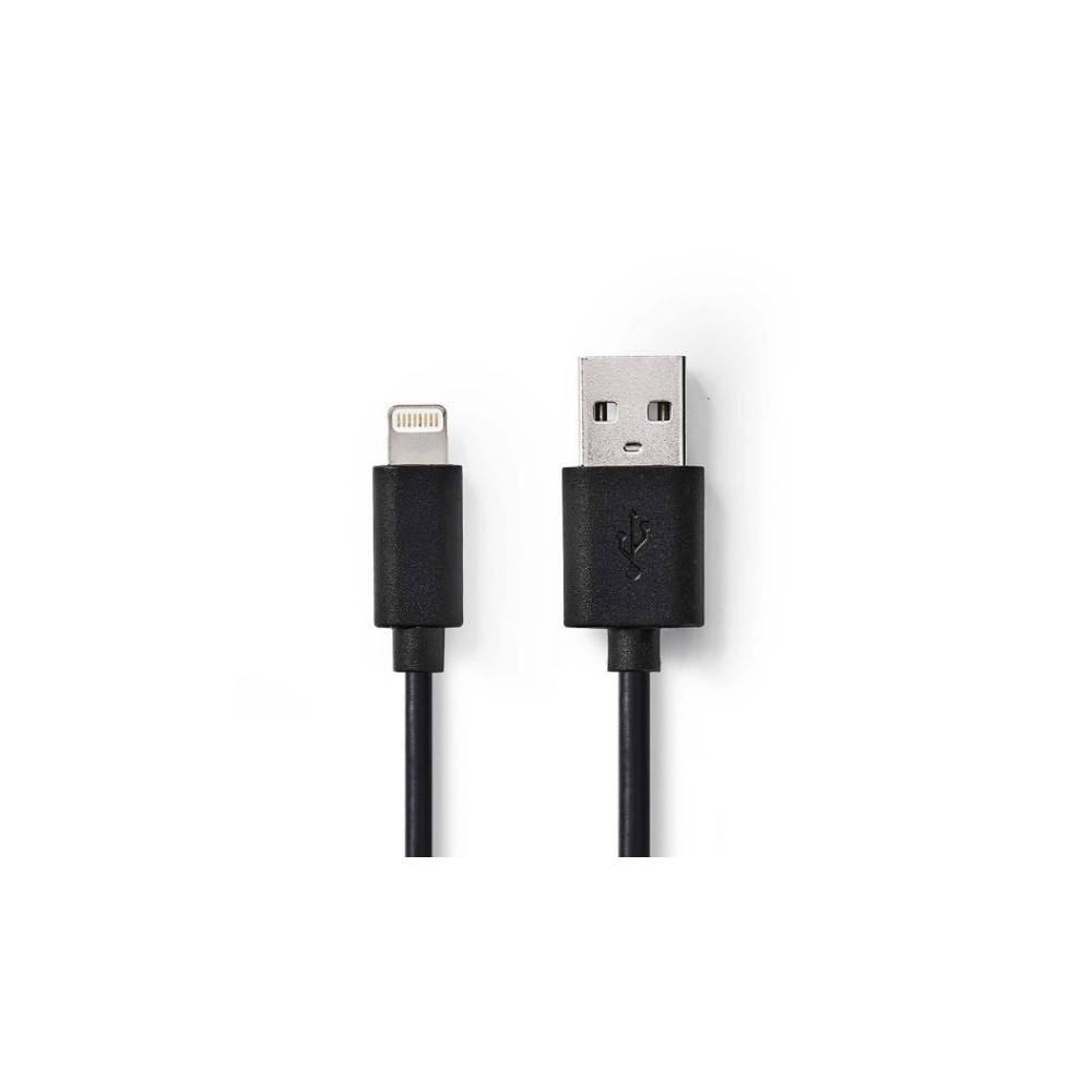 Cavo per ricarica e sincronizzazione USB Lightning 25cm nero