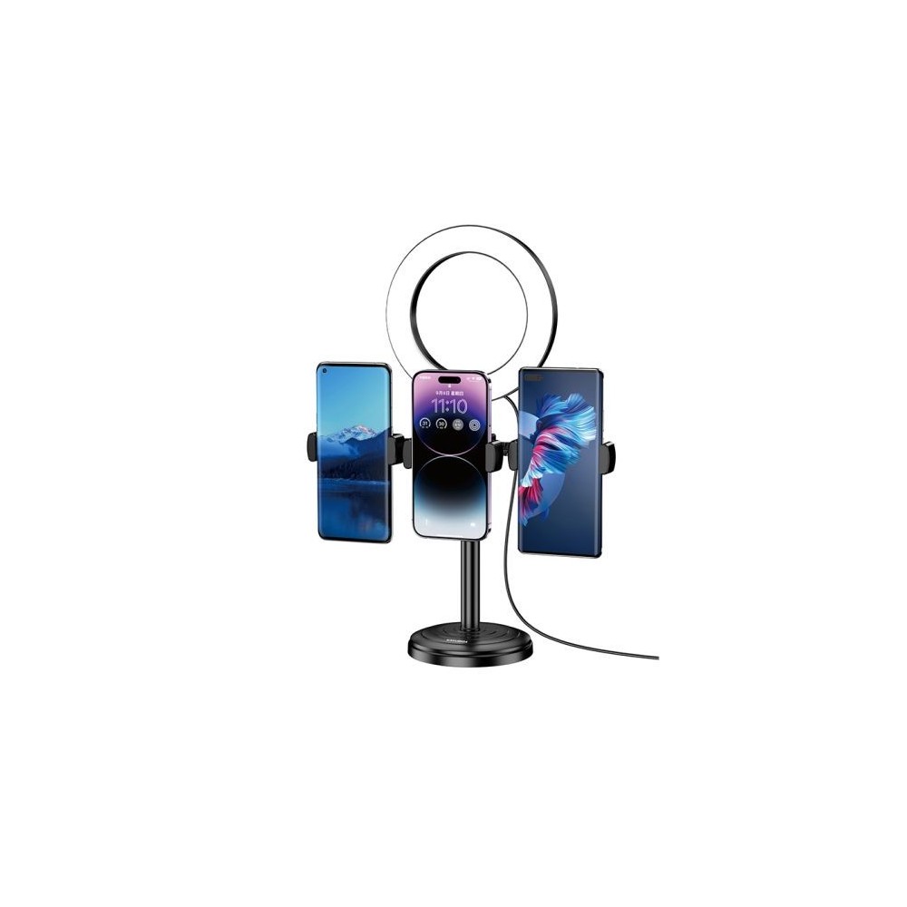 Supporto per smartphone da tavolo con anello LED KSC-1514