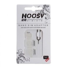 Adattatore Nano SIM/micro-SIM/SIM standard - Bianco