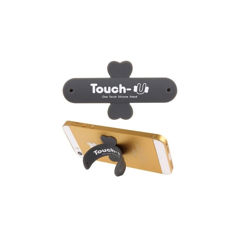 TOUCH-U - Supporto in silicone per smartphone - Grigio