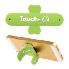 TOUCH-U - Supporto in silicone per smartphone - Verde