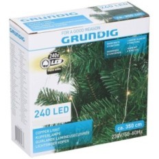 Luci natalizie 240 LED 350cm 230V IP20 Bianco caldo Grundig