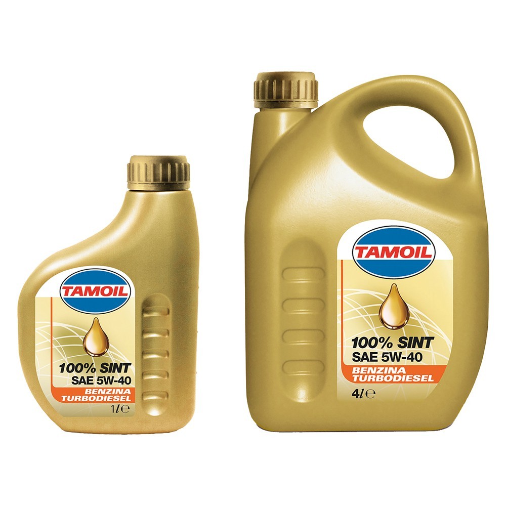 OLIO MOTORE PER AUTOVETTURE TAMOIL 100% SINT 5W40 - lt. 1