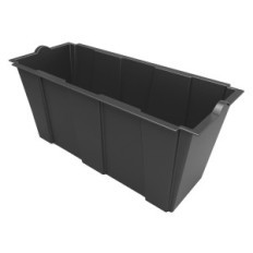 VASO RETTANGOLARE INTERNO PER FIORIERA SEPARE/ARREDO 79 x 35 x h 37 cm lt.63 - antracite