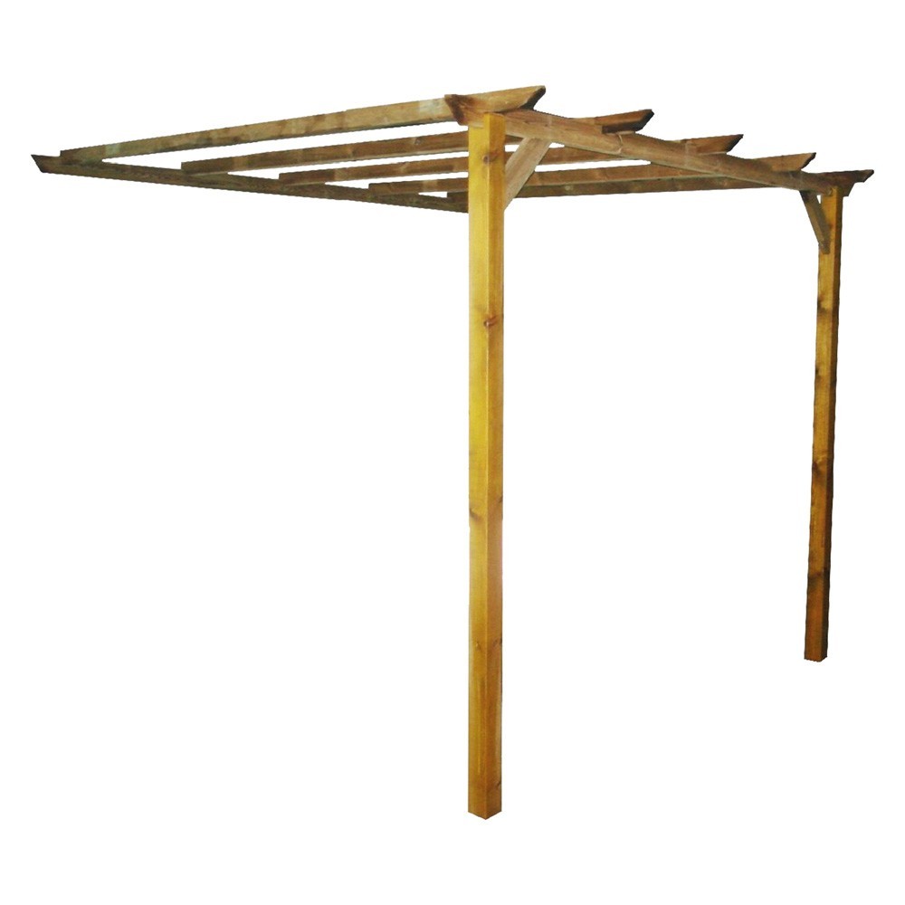 PERGOLA ADDOSSATA IN LEGNO mt 3 x 28 - h. 25