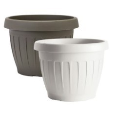 VASO TONDO ø 30 x h.22 Lt. 95 - bianco