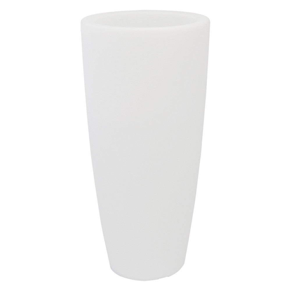 VASO TONDO STILO LAMP Ø cm 33 x h 70 lt.12 ghia/luce bia.