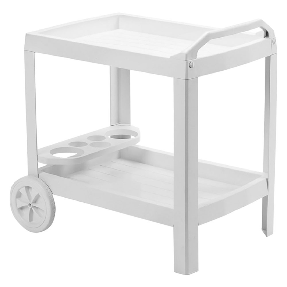 CARRELLO PORTAVIVANDE IN PLASTICA ASTRO Bianco