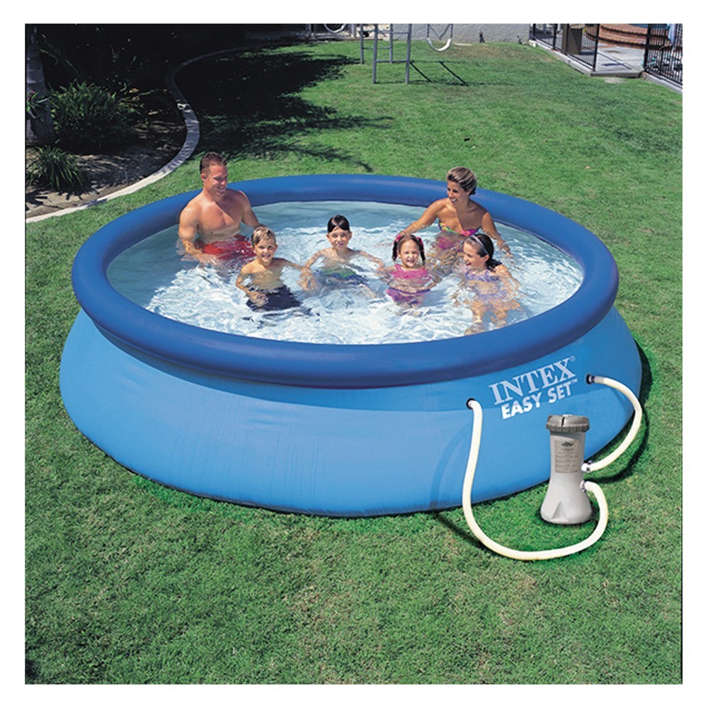 PISCINA GONFIABILE EASY SET cm 244 x 61 lt 1942-pompa 1250 lt/h