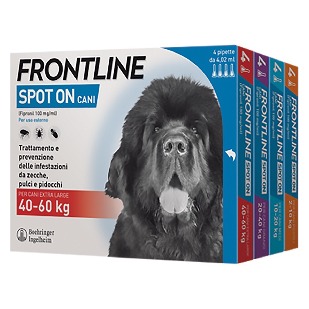 ANTIPARASSITARIO FRONTLINE SPOT-ON cani 2/10 kg - 4 pipette ml 067