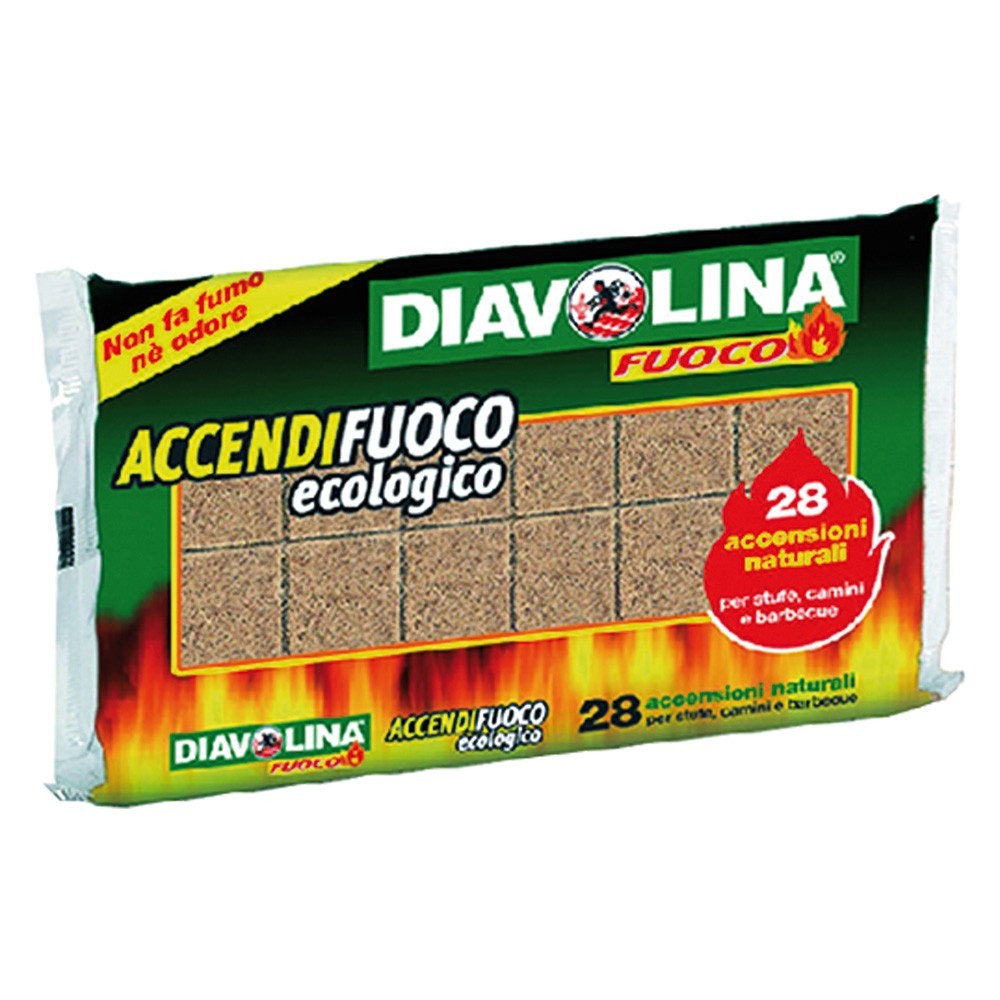 DIAVOLINA ACCENDIFUOCO ECOLOGICA 28 cubi - art. 15312