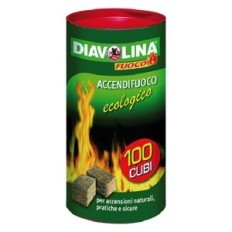 DIAVOLINA ACCENDIFUOCO ECOLOGICA 100 cubi - art. 15317