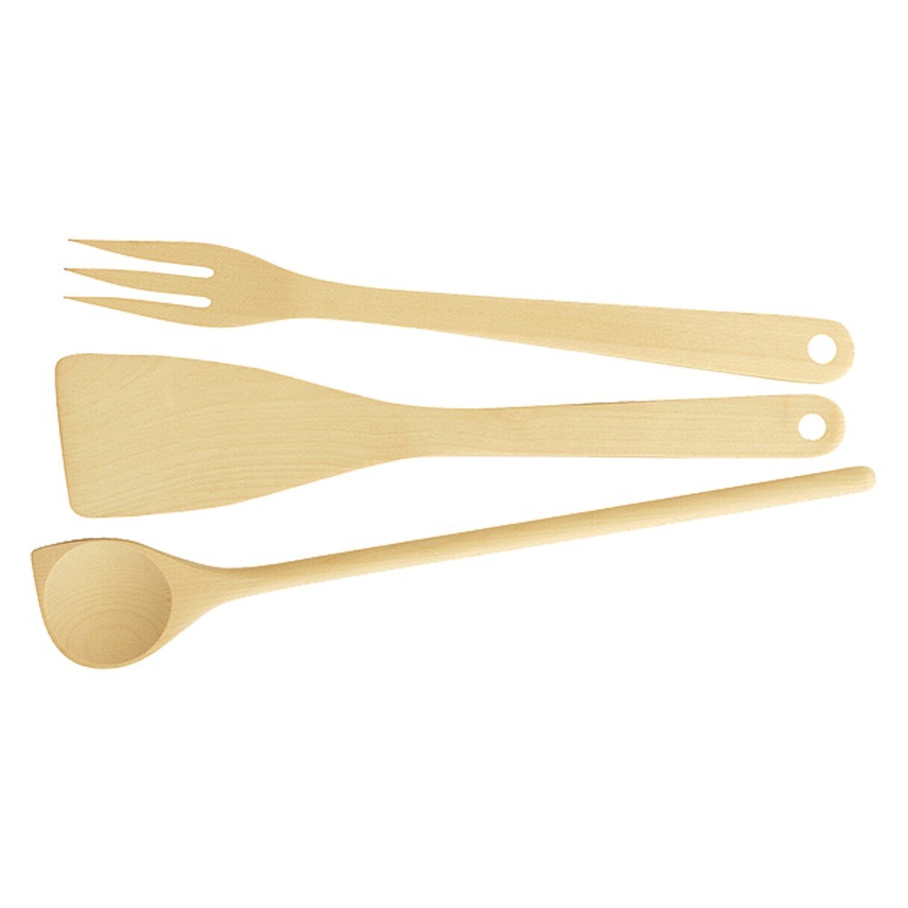 SET CUCCHIAIO PALA E FORCHETTONE art. 637418 - linea Woody