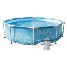 PISCINA CON TELAIO LINEA FRAME cm 305 x 76 - 4485lt pompa 1250 l/h