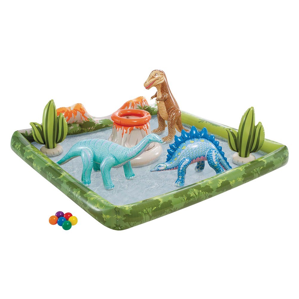 PISCINA GONFIABILE JURASSIC ADVENTURE PLAY CENTER art. 56132