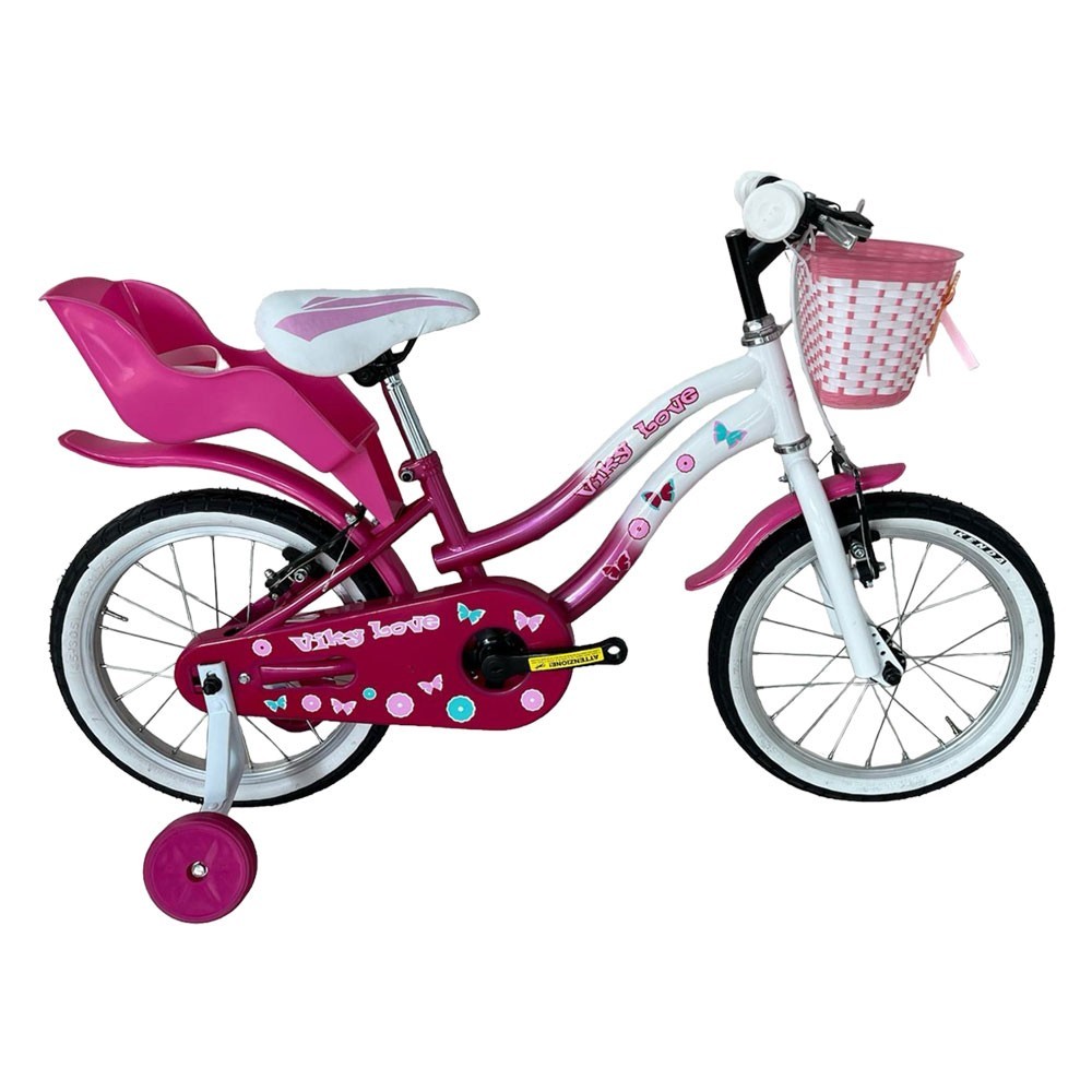 BICICLETTA BIMBA VICKY 14 - bianco/viola