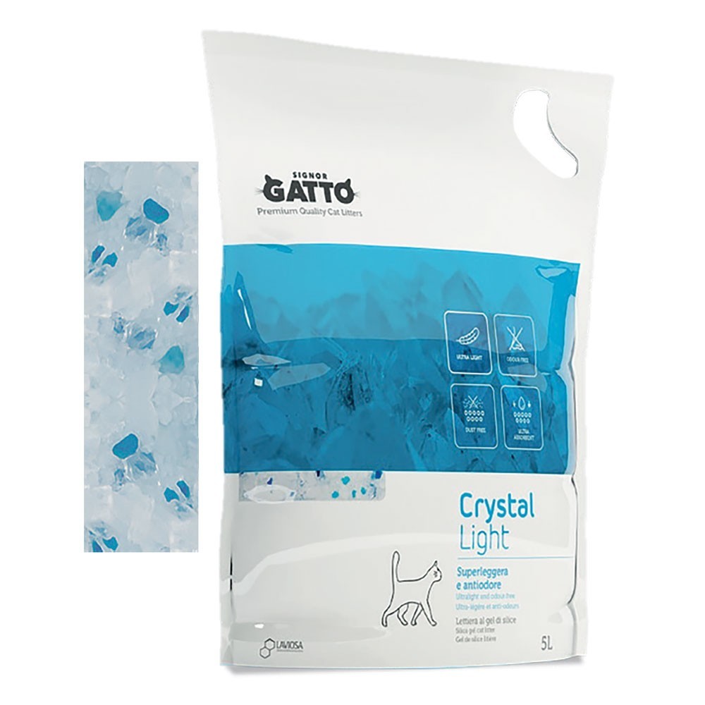 LETTIERA IGIENICA CRYSTAL LIGHT 5 lt