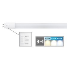 NEON LINEARE IN VETRO A LED CAMBIA TONO 18W  130W - mm 1200 x Ø 26