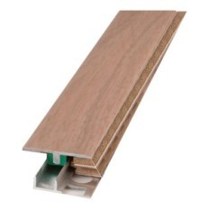 PROFILO PIATTO CON BASE PER LAMINATO E PARQUET UN rivestito rovere