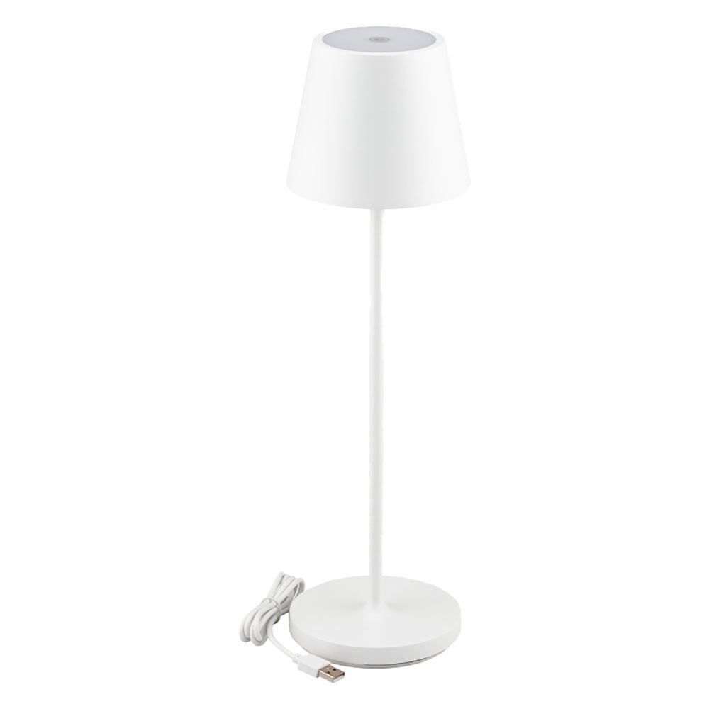 LAMPADA DA TAVOLO TOUCH RICARICABILE SLIM 2 W - corpo colore bianco