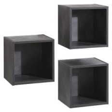 PENSILE A GIORNO / CUBO LINEA VITTORIA cm. 28 x 35 x h.35 - cemento