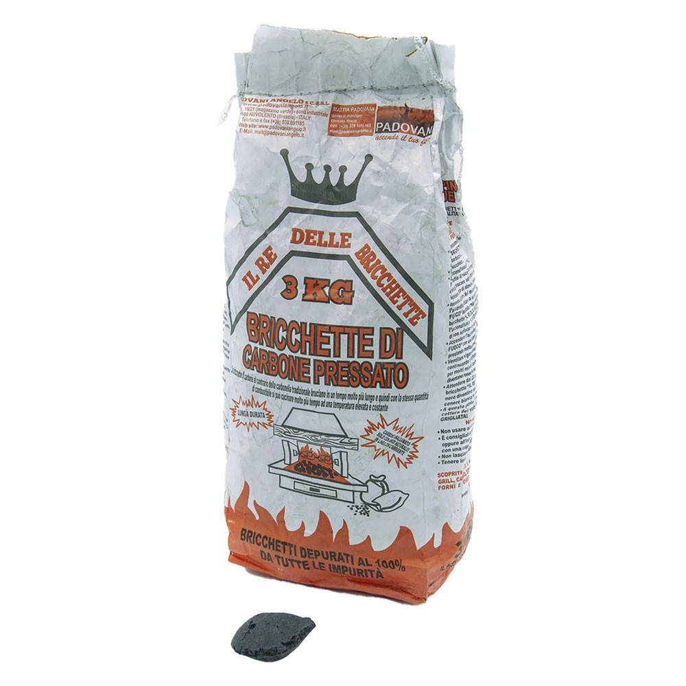 CARBONE VEGETALE PER GRILL BRIQUETTE Kg 3 ca.