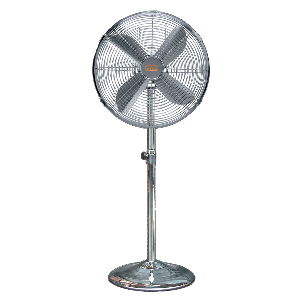 VENTILATORE DA PAVIMENTO CHROME 50 W - Ø 40 cm / altezza massima 130 cm